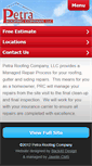 Mobile Screenshot of petraroofing.net