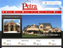 Tablet Screenshot of petraroofing.net